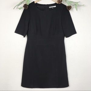 Trina Turk ponte sheath basic black career dress